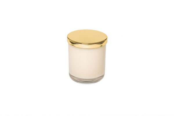 Zenergy Emporium Glass White Gold Soy Wax Candle