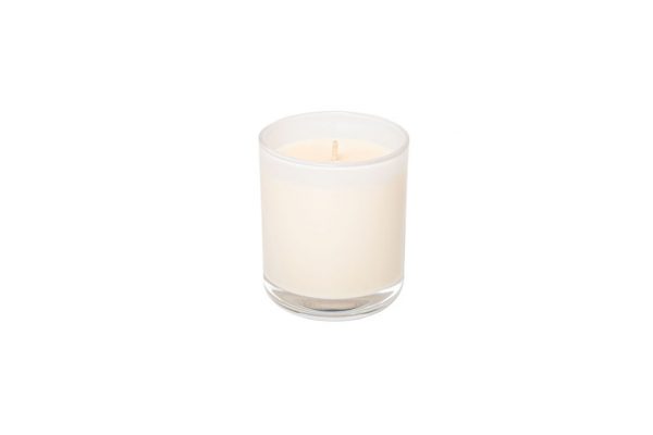 Zenergy Emporium Glass White Soy Wax Candle