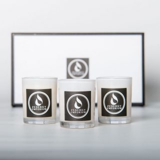 Zenergy Emporium Gift Box White Soy Wax Candle